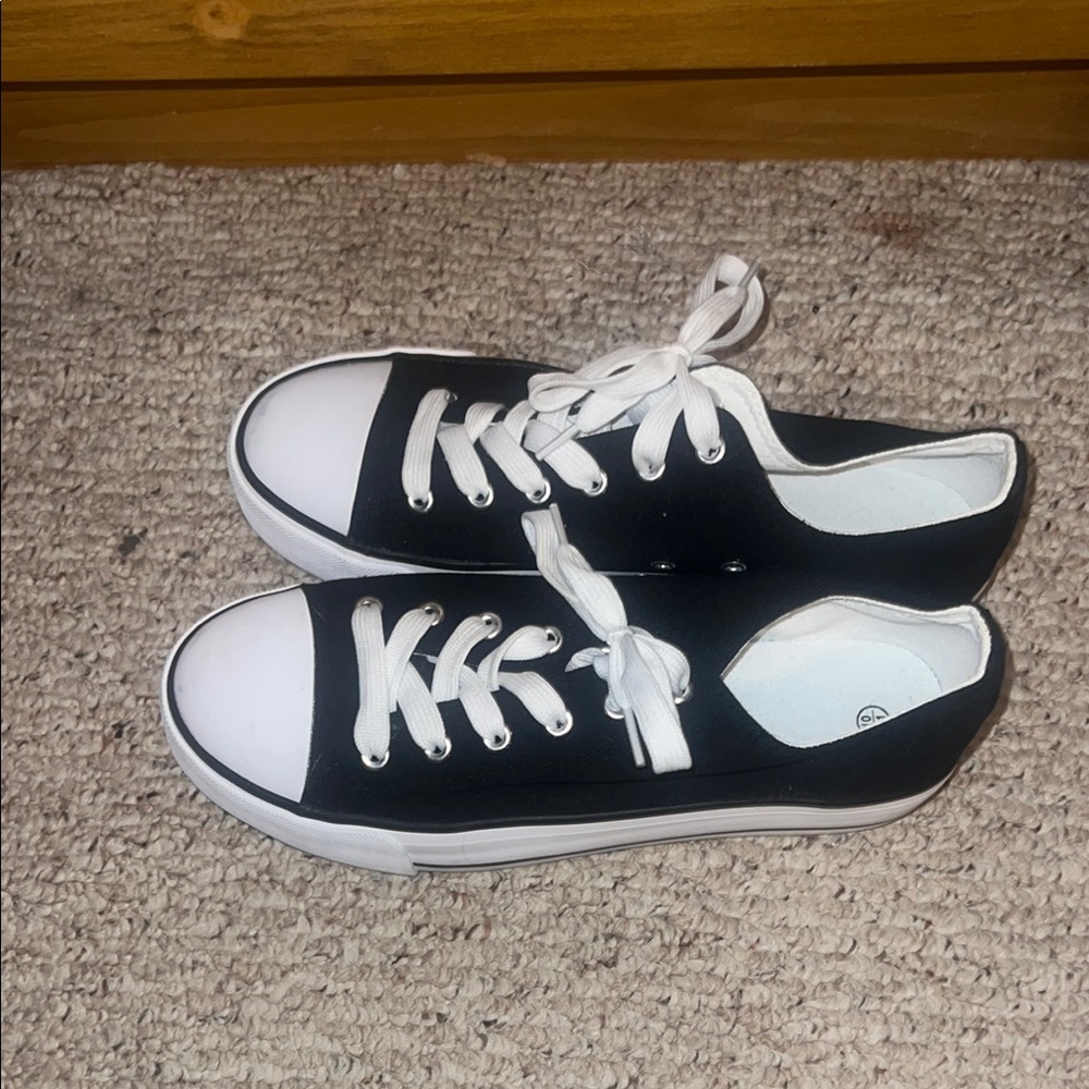 Classic Black and White Sneakers